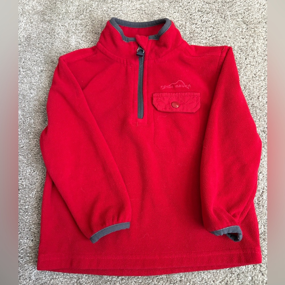 Eddie Bauer Kids Red Fleece Hoodie